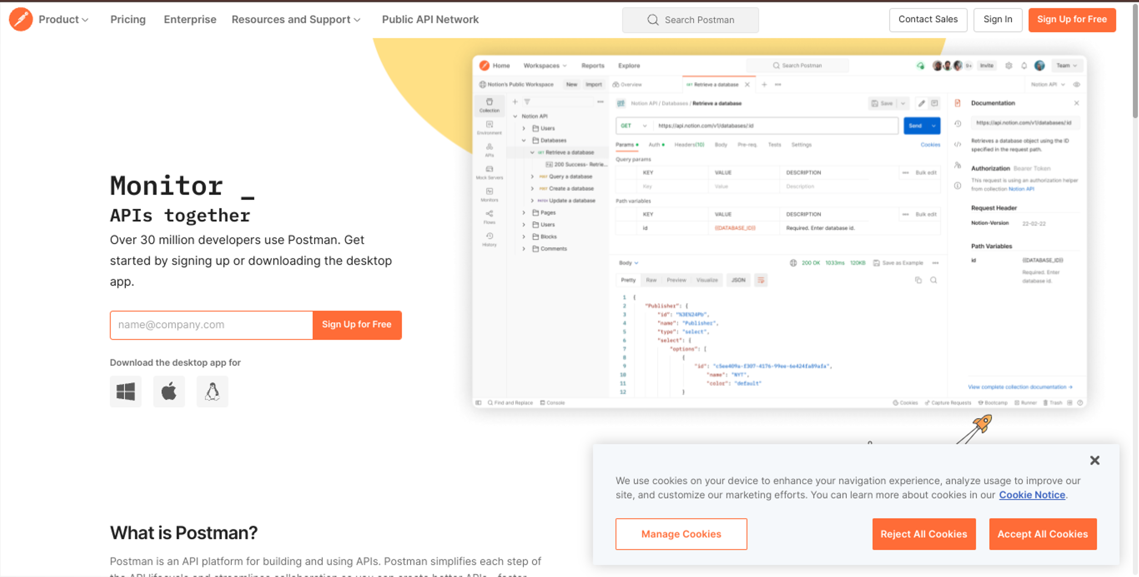 postman Best Web developer tool