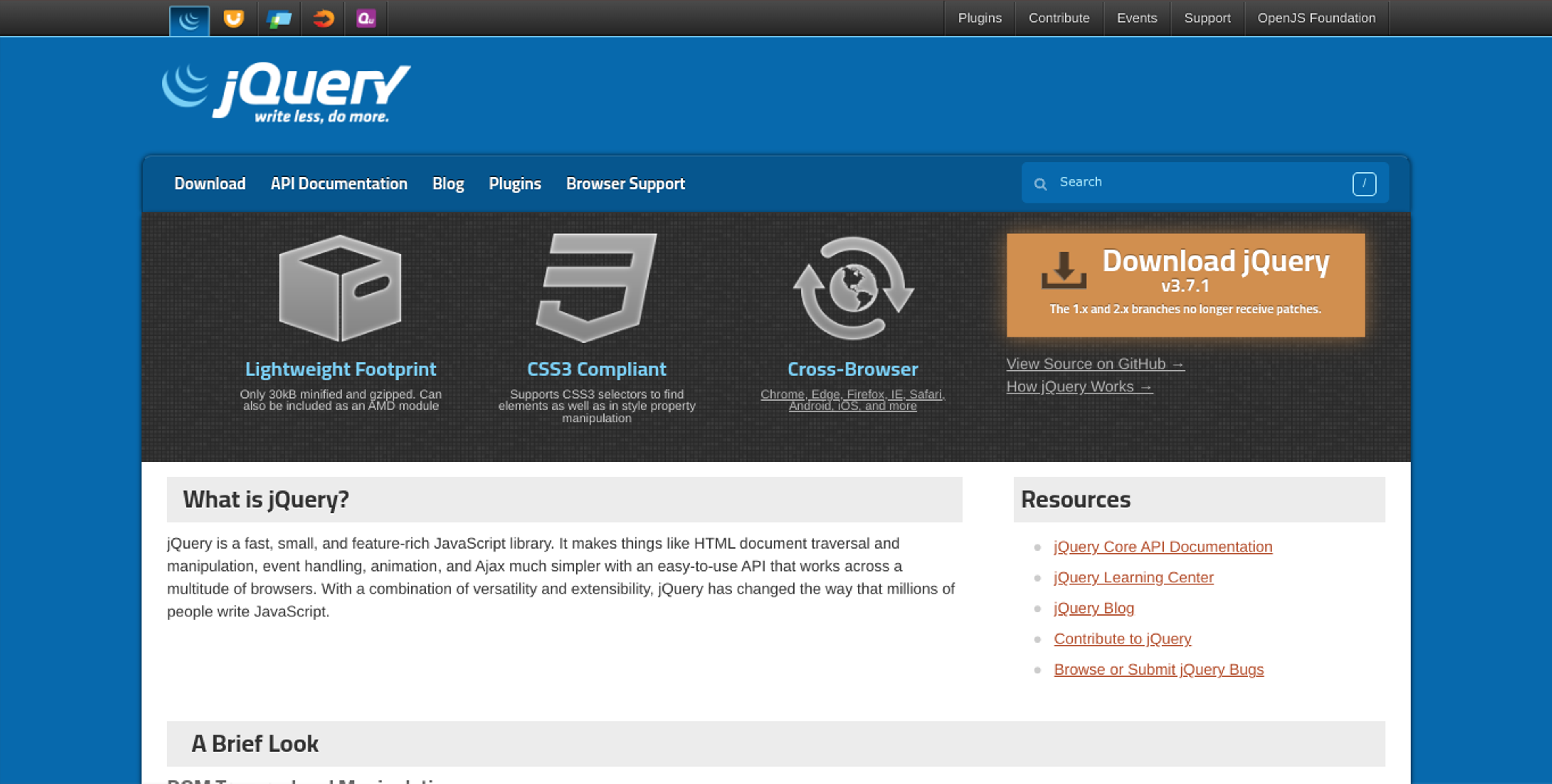 jquery best we app development tools