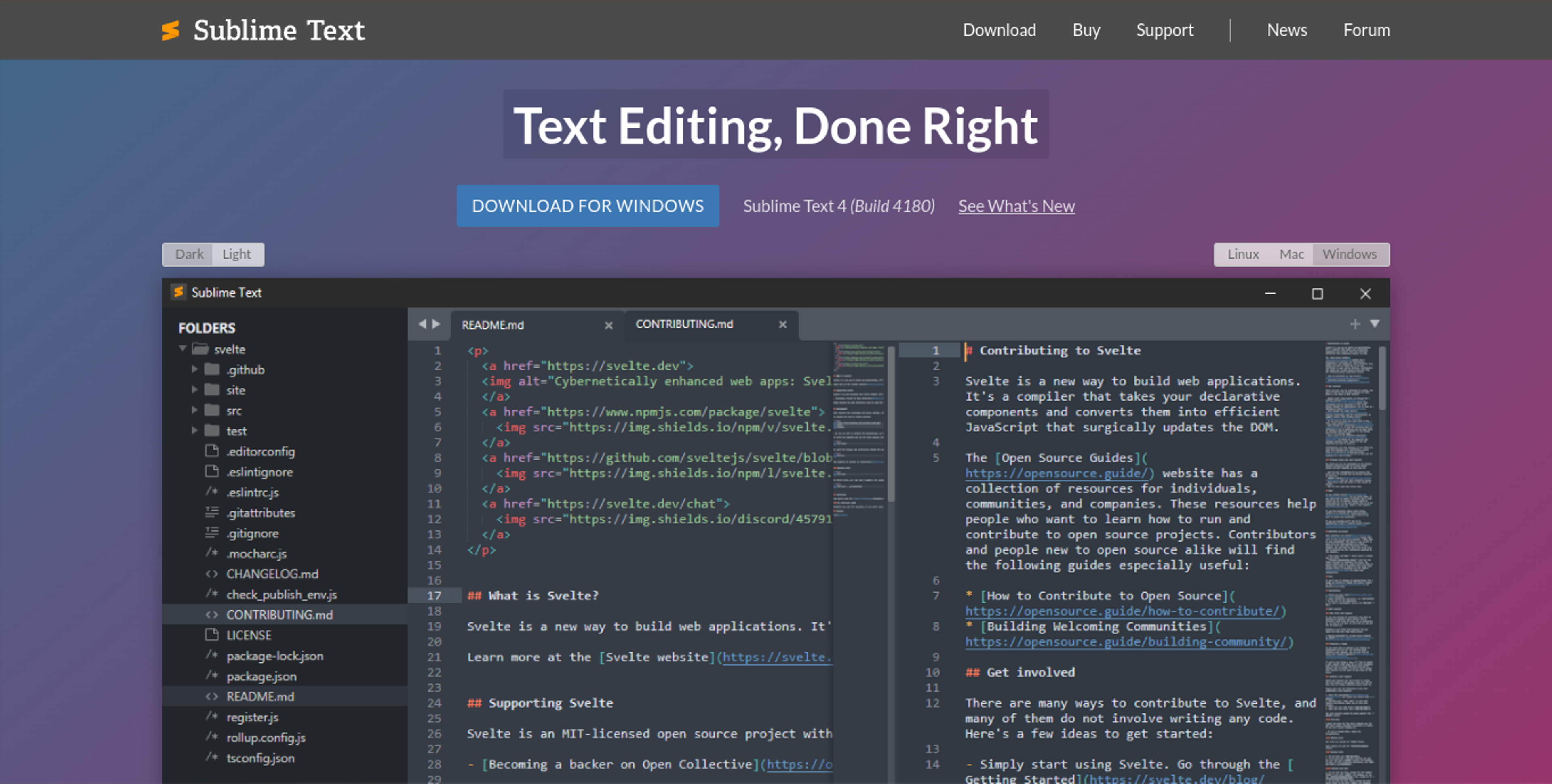 sublime text editor Best Web developer tools