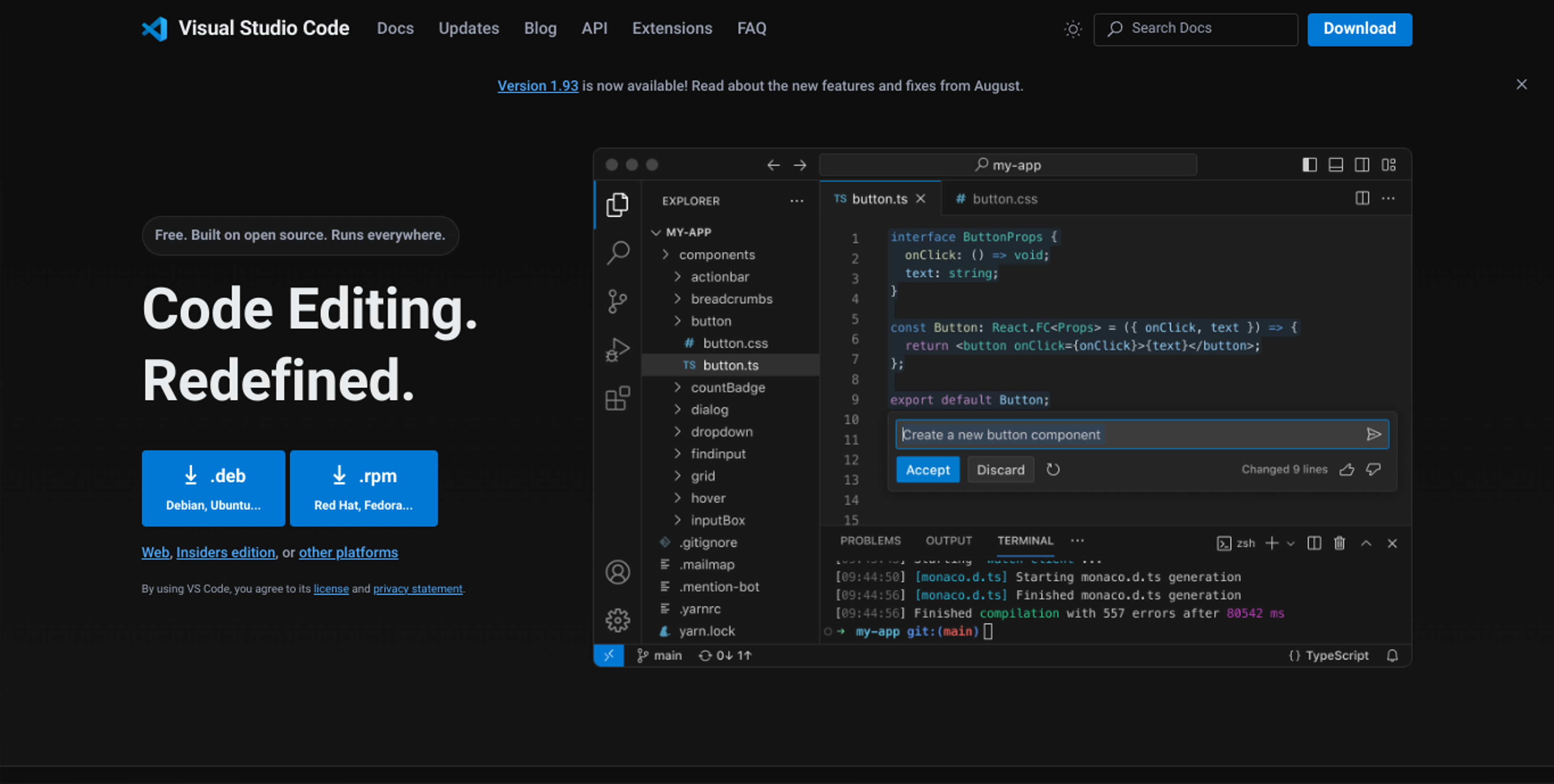 visual studio code Best Web app development tools